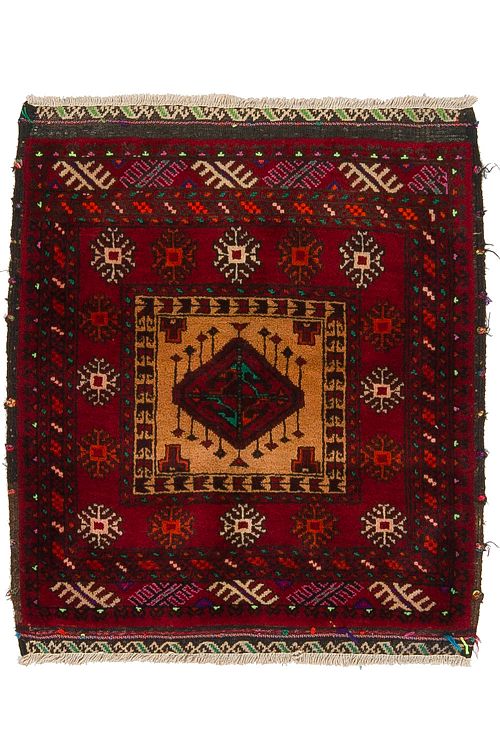 HANDMADE CARPET PERSIAN BALOCH ANTIQUE 0,72X0,69