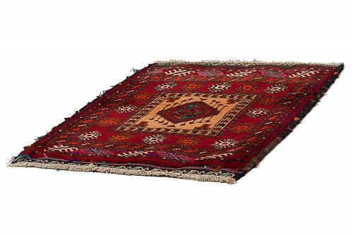 HANDMADE CARPET PERSIAN BALOCH ANTIQUE 0,72X0,69