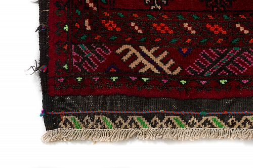 HANDMADE CARPET PERSIAN BALOCH ANTIQUE 0,72X0,69