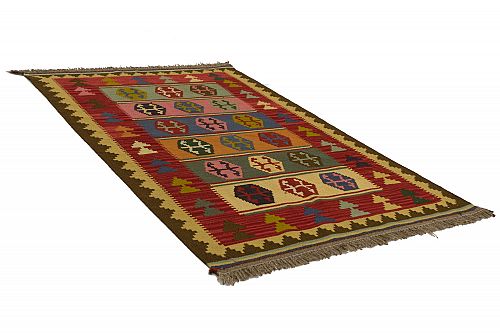 HANDMADE PERSIAN KILIM GHASHGHAEI 1,65X1,08