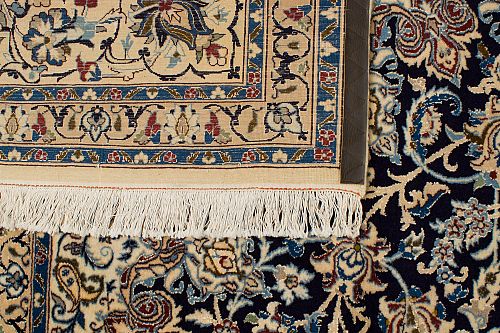 HANDMADE CARPET NAIN WOOL-SILK 4,78X3,40