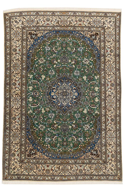 HANDMADE CARPET NAIN WOOL-SILK 2,92X1,99