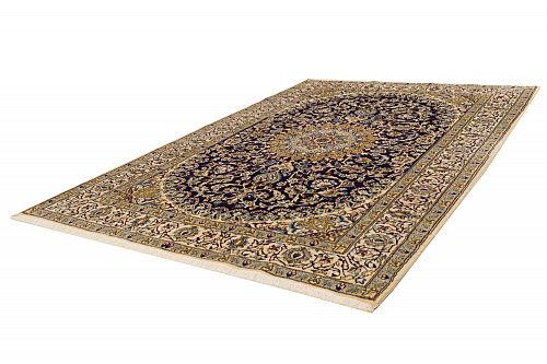 HANDMADE CARPET NAIN WOOL-SILK 2,97X2,00