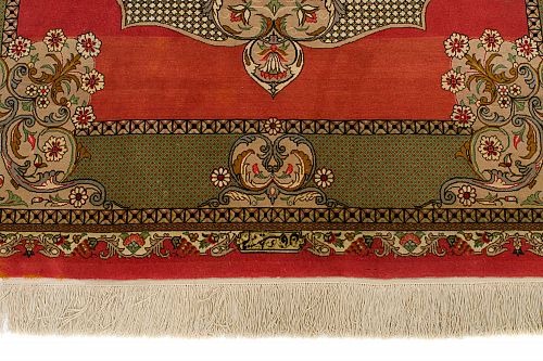 HANDMADE CARPET PERSIAN GOM SILK 2,00X1,40