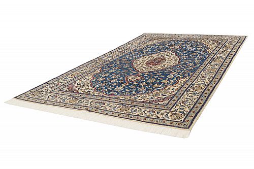 HANDMADE CARPET NAIN WOOL-SILK 2,85X1,95