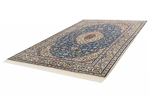 HANDMADE CARPET NAIN WOOL-SILK 2,85X1,95