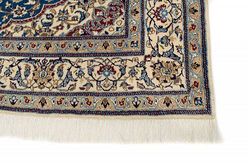 HANDMADE CARPET NAIN WOOL-SILK 2,85X1,95