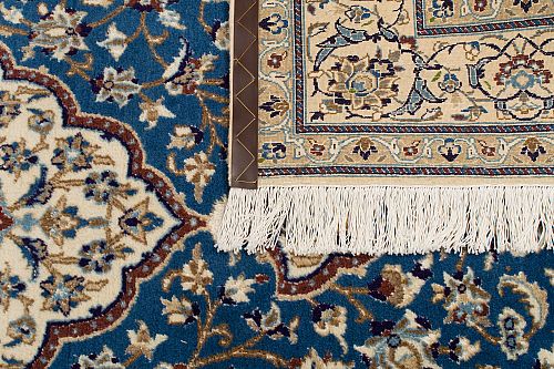 HANDMADE CARPET NAIN WOOL-SILK 2,85X1,95