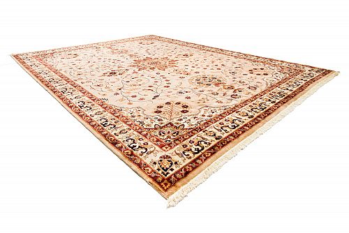 HANDMADE CARPET FARAHAN WOOL-SILK 3,81X2,83