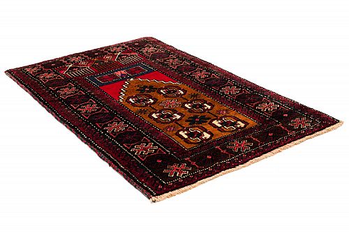 HANDMADE CARPET PERSIAN BALOCH 1,22X0,75