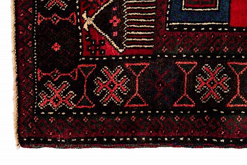 HANDMADE CARPET PERSIAN BALOCH 1,22X0,75