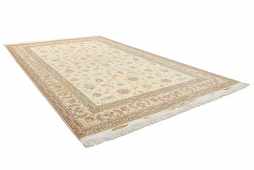 HANDMADE CARPET TABRIZ WOOL-SILK 3,04X2,02