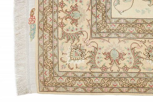 HANDMADE CARPET TABRIZ 50 RAJ WOOL-SILK 3,04X2,02