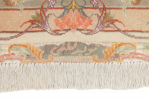 HANDMADE PERSIAN TABRIZ 50 RAJ 3,00X2,00 WOOL-SILK SIGNED