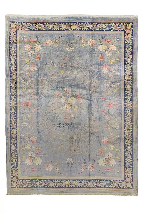 HANDMADE CHINESE SILK ANTIQUE CARPET 3,35X2,51