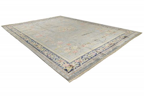 HANDMADE CHINESE SILK ANTIQUE CARPET 3,35X2,51