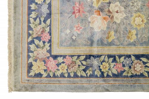 HANDMADE CHINESE SILK ANTIQUE CARPET 3,35X2,51
