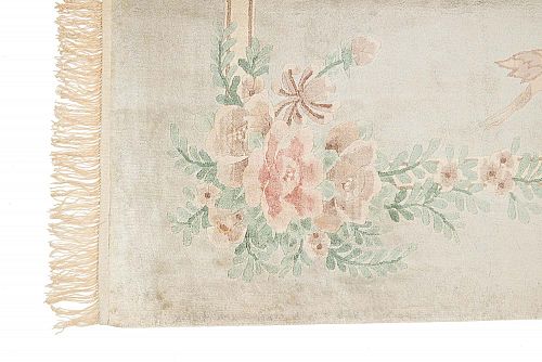 HANDMADE CARPET CHINESE SILK ANTIQUE 2,81X1,88