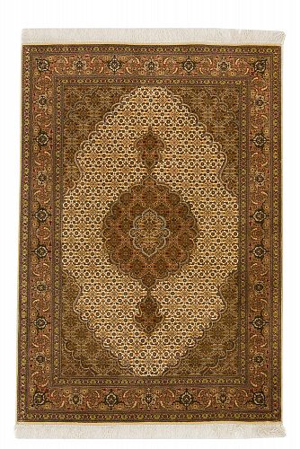 HANDMADE CARPET TABRIZ WOOL-SILK (SET) 1,47X1,04 handmade carpet