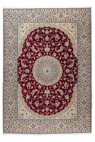 HANDMADE CARPET PERSIAN NAIN 3,40X2,40 WOOL-SILK SPECIAL handmade carpet