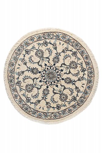 HANDMADE CARPET PERSIAN NAIN 0,95X0,95 WOOL-SILK handmade carpet