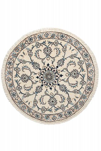 HANDMADE CARPET PERSIAN NAIN 0,95X0,95 WOOL-SILK handmade carpet