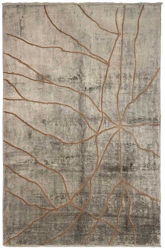 ΧΑΛΙ ΠΕΡΣΙΚΟ ΜΟΝΤΕΡΝΟ BAMBOU SILK 3,02X2,00 Χειροποίητο χαλί