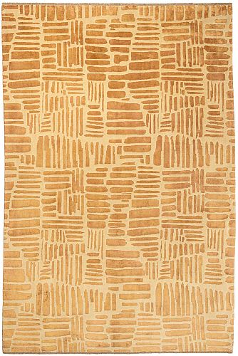 PERSIAN MODERN BAMBOU SILK CARPET 2,99X2,01 handmade carpet