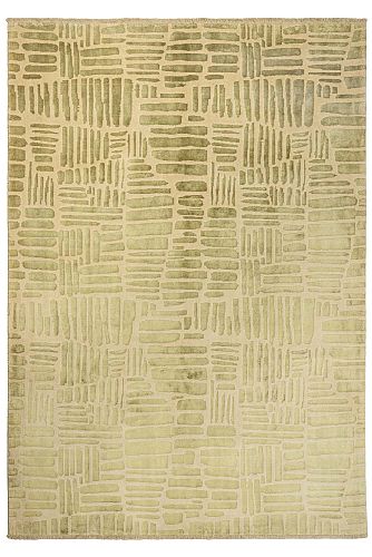 PERSIAN MODERN BAMBOU SILK CARPET 3,04X2,12 handmade carpet