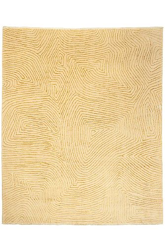 PERSIAN MODERN BAMBOU SILK CARPET 2,97X2,46 handmade carpet