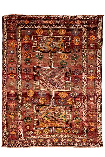 HANDMADE PERSIAN GHOUCHAN ANTIQUE CARPET 2,88Χ2,17 handmade carpet