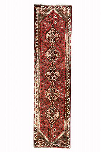 HANDMADE CARPET SHIRAZ 2,92X0,75 handmade carpet