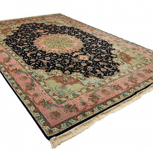 HANDMADE PERSIAN TABRIZ CARPET 60 RAJ 3,90X2,91